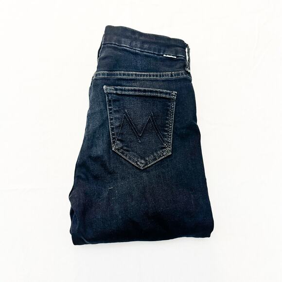 MOTHER Denim - Mother High Waisted Looker Coffee, Tea or Me? Dark Wash Denim Jeans Size 25